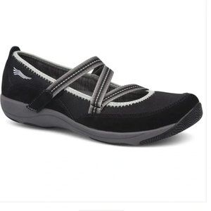Dansko Hazel Mary Jane Suede Leather Comfort Walking Shoes Black 39